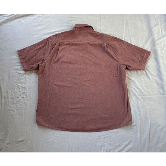Men's Wrangler 2XL Short Sleeve Shirt Lot of Two, Red/Salmon. Button Down - Picture 6 of 10